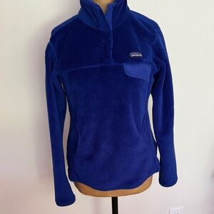 Patagonia sz S Royal Blue Fleece Pullover better sweater